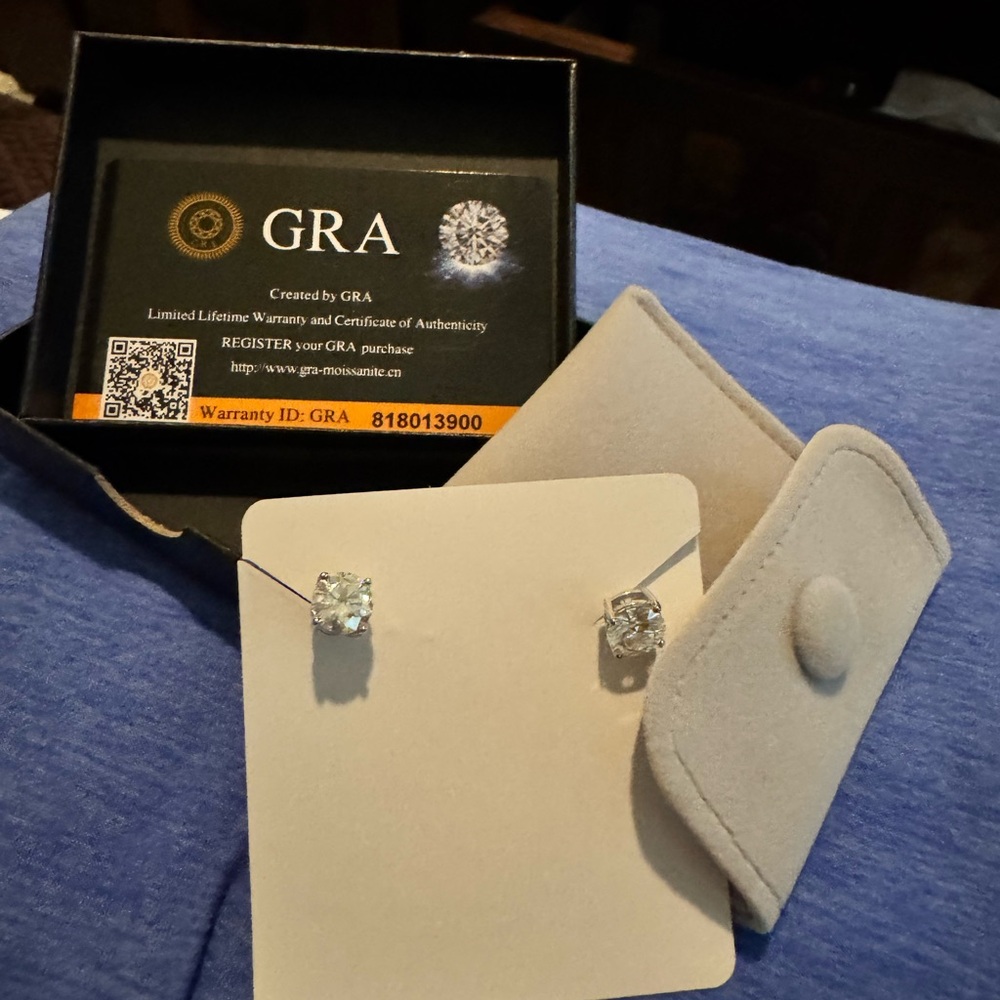 Certified Moissanite Earrings